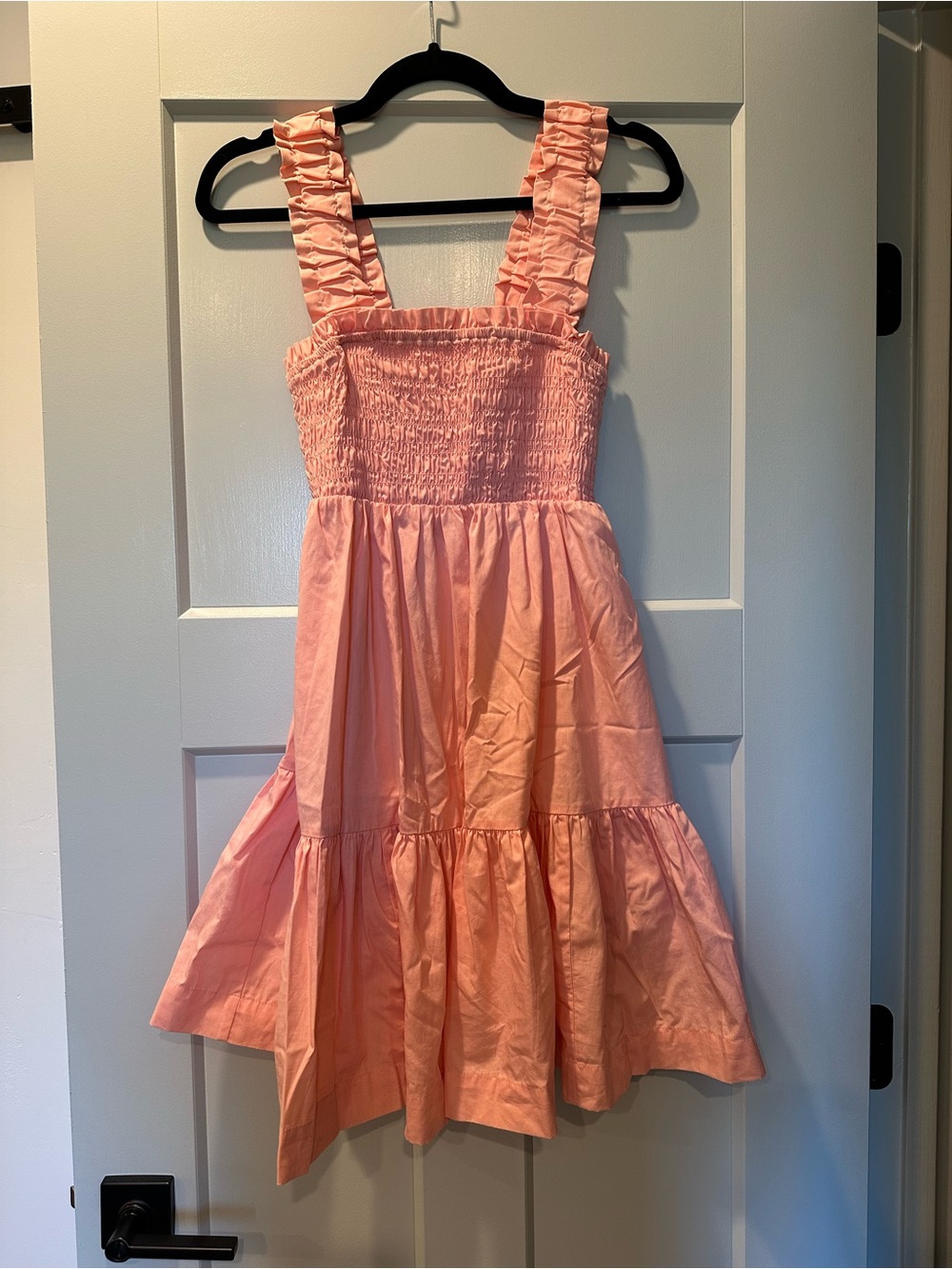 Abercrombie & Fitch Pink Ruffle-Strap Tiered Mini Dress